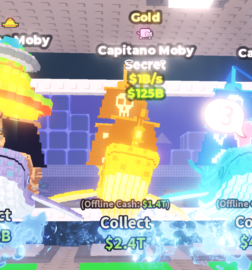 🍔NO TACO🍔 GOLD Capitano Moby 💵 1B/s 💵 Nyan Trait ⭐ YOU GET THE ONE IN PICTURE ✅ 500+ Orders ✅ TOP SELLER ✅ GamerTagz