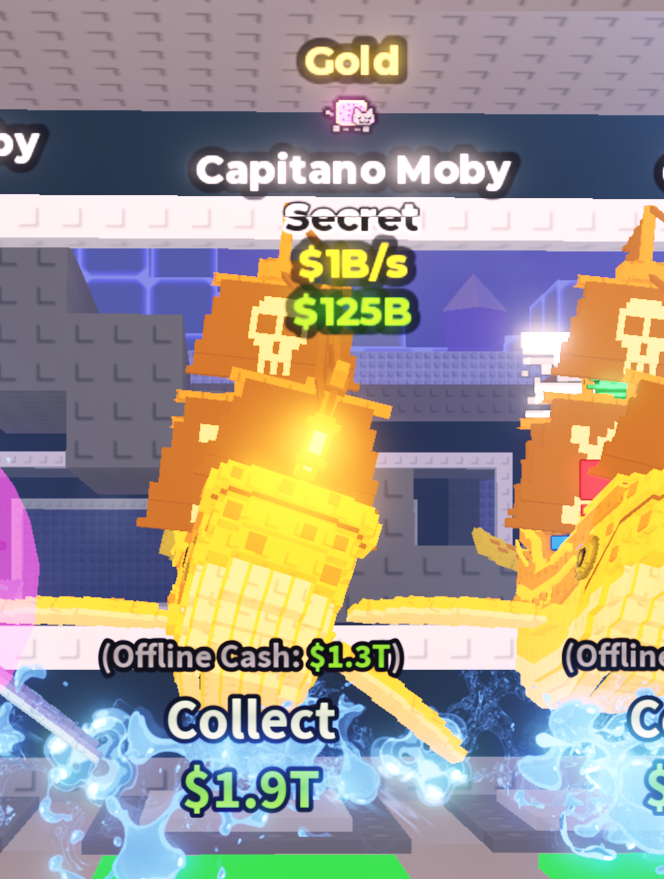🍔NO TACO🍔 GOLD Capitano Moby 💵 1B/s 💵 Nyan Trait ⭐ YOU GET THE ONE IN PICTURE ✅ 500+ Orders ✅ TOP SELLER ✅ GamerTagz