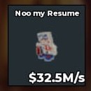 NOO MY RESUME 32.5M/s - INSTANT DELIVERY