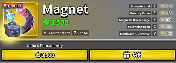 Blox Fruits - Magnet Permanent [3500R]