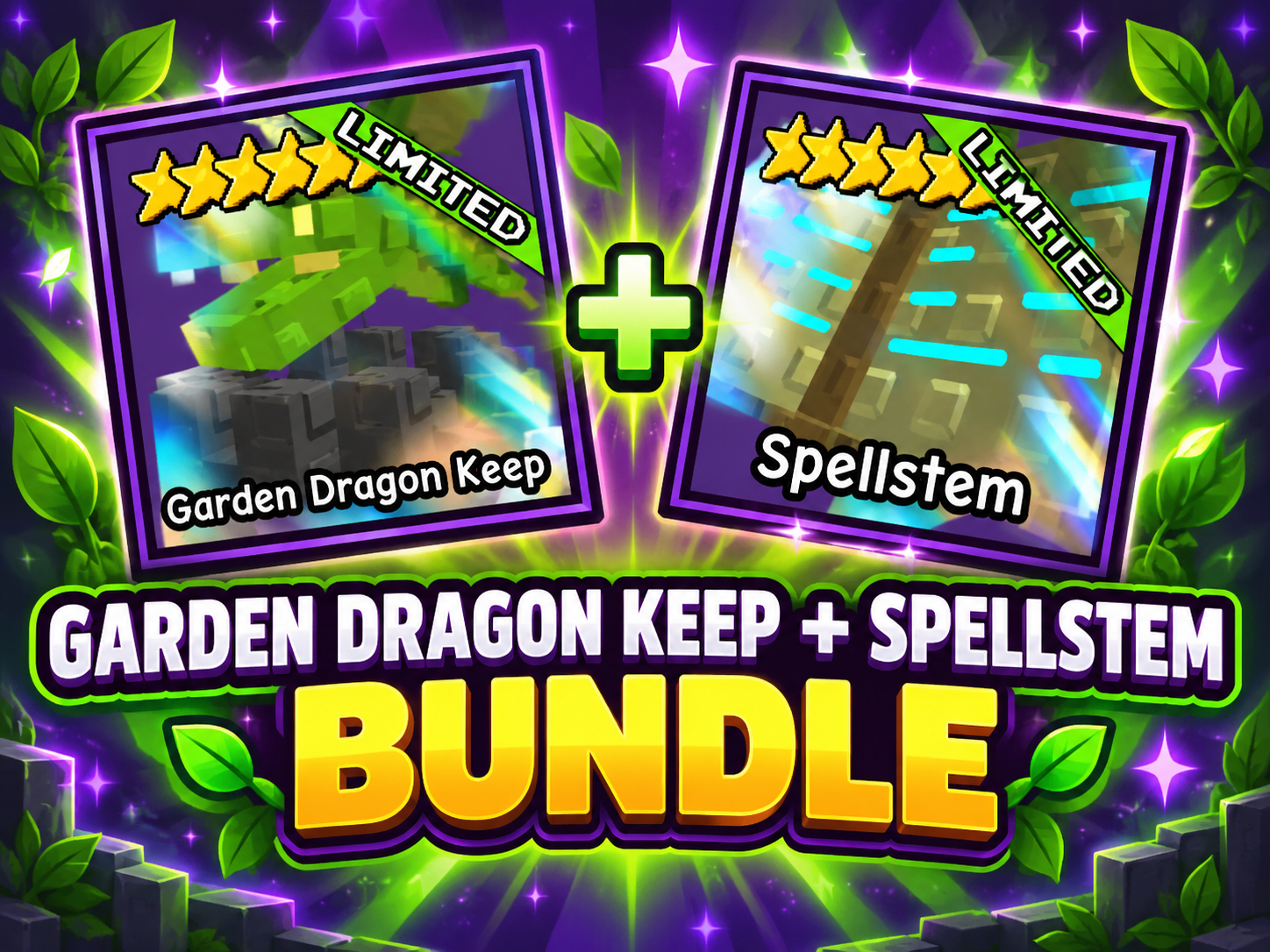 [🔥] NEW PACK > GARDEN DRAGON + SPELLSTEM
