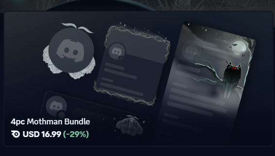 4pc Mothman Bundle 16.99$-20.99$🎁