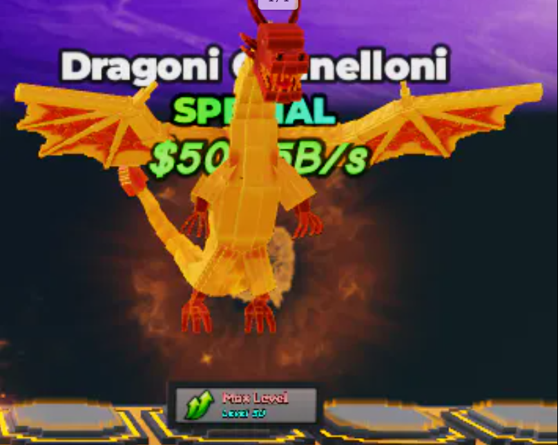 Dragon Cannelloni lvl 50 max