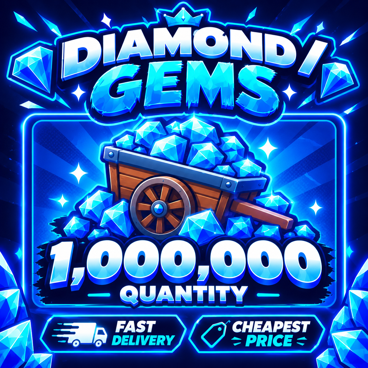 Tank Game- 1,000,000 Gems Diamond