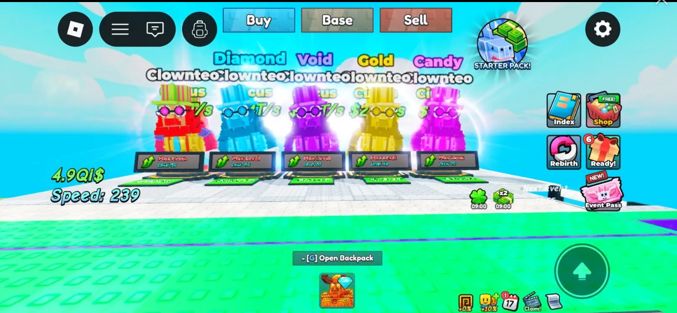 CLOWNTEO ALL VARIAN MUTATION (5x)💀