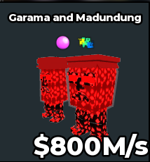 Garama and madundung Cursed 800M/s | Steal a brainrot