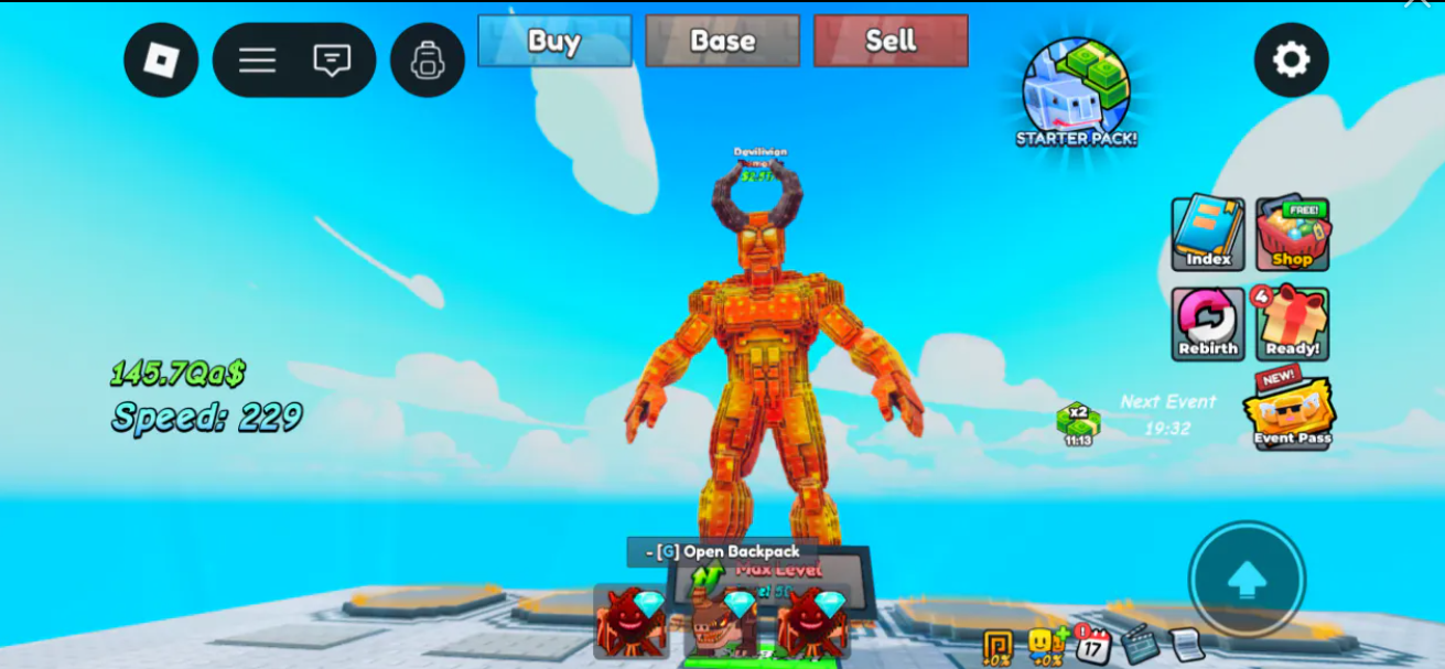 SUPER OP BRAINROT DEVILIVION | MAX LEVEL REAL KING DEMON💀( 0.5% change)