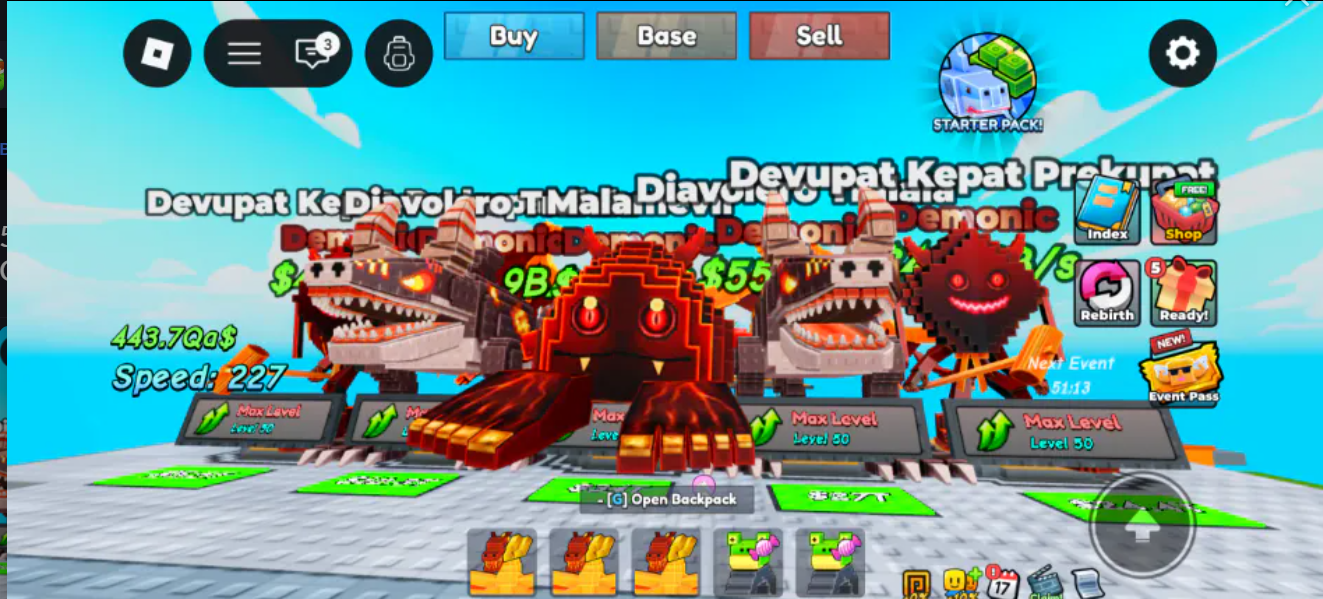 5X op DEVIL BRAINROT MAX LEVEL | BONUS DRAGON CANNELLONI GOLD (SUPER CHEAP)