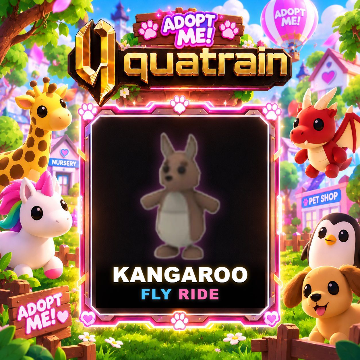 [Legendary] 🟤 🦘 FR Kangaroo 🦘 🟤 Super Speedy | Adopt Me 🐕