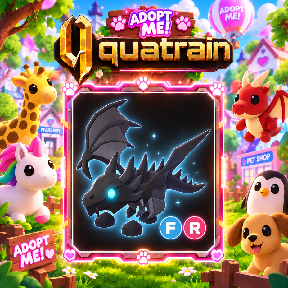 [Legendary] ⚫ 🐉 FR Shadow Dragon 🐉 ⚫ Super Speedy | Adopt Me 🐕