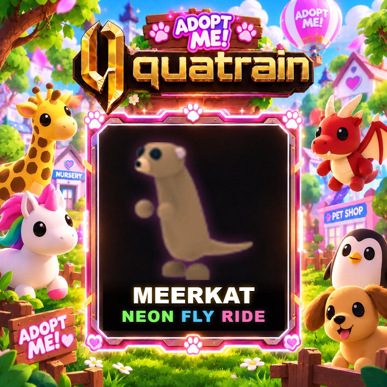 [Uncommon]  🐾 🦦 NFR Meerkat 🦦 🐾 Super Speedy | Adopt Me 🐕