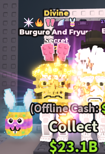 DIVINE BURGURO AND FRYURO 5.2B/S (BUNNY + 5 TRAITS) – STEAL A BRAINROT – FAST DELIVERY & TRUSTED #Z5NF7R