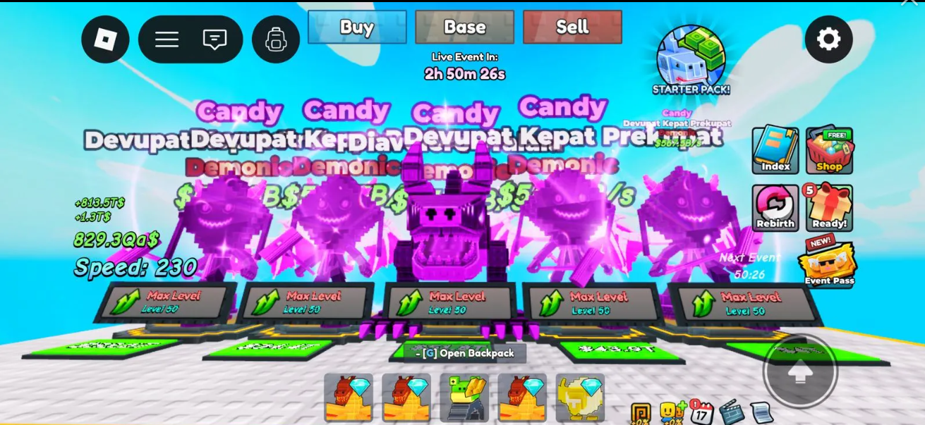 5X OP BRAINROT DEMONIC + CANDY MUTATION (CHEAP) BONUS CANDY DRAGON CANNELLONI