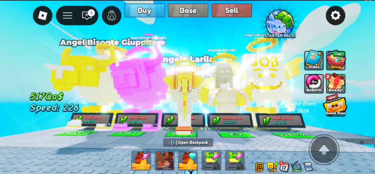 5X OP ANGELIC BRAINROT MAX LEVEL 1 MUTATION CANDY | BONUS DIAMOND DRAGON CANNELLONI
