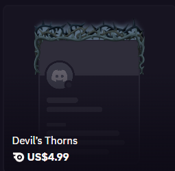 ⭐Devil's Thorns Frame⭐$4.99
