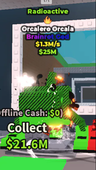 Orcalero Orcala Radioactive 1.3M/s Brainrotgod (Indeks)