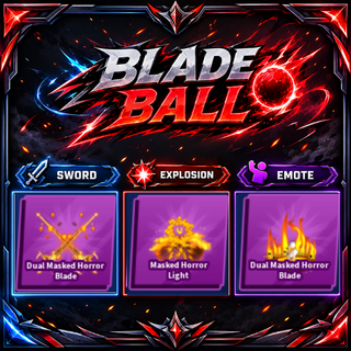 [ Limited Set ] Dual Masked Horror Blade + Explosion + Emote | FAST DELIVERY✅