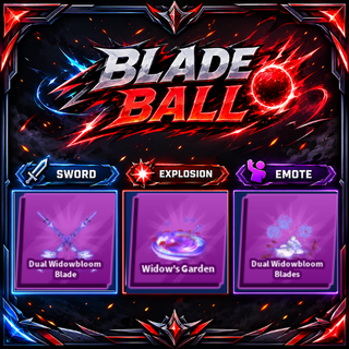 [ Limited Set ] Dual Widowbloom Blade + Explosion + Emote | FAST DELIVERY✅