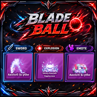 [ Limited Set ] Axolotl Scythe + Explosion + Emote | FAST DELIVERY✅