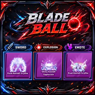 [ Limited Set ] Dual Axolotl Scythe + Explosion + Emote | FAST DELIVERY✅