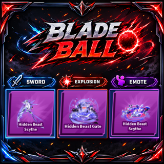 [ Limited Set ] Hidden Beast Scythe + Explosion + Emote | FAST DELIVERY✅