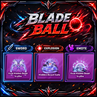 [ Limited Set ] Dual Hidden Beast Scythe + Explosion + Emote | FAST DELIVERY✅
