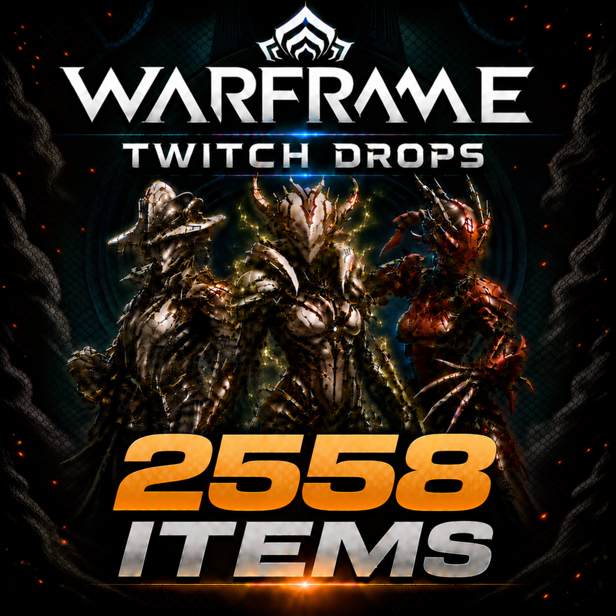 👑[2558 Items] 8x Tauforged Archon Shard + 2x Archon Shard + 38x Forma + 1.75M Credits + 9x Warframes + 5x Weapons and more! | Twitch Drops | Fast Delivery⚡