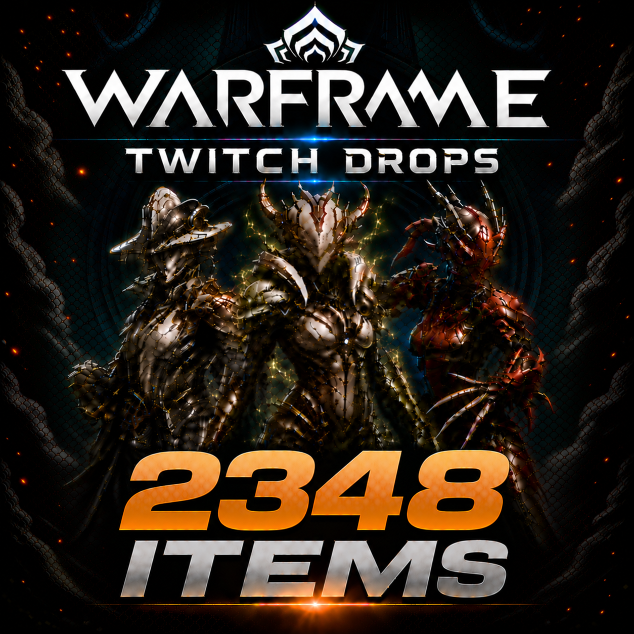 👑[2348 Items] 8x Tauforged Archon Shard + 2x Archon Shard + 37x Forma + 1.75M Credits + 7x Warframes + 4x Weapons and more! | Twitch Drops | Fast Delivery⚡