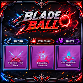 [ Limited Set ] Dual Primordial Blade + Explosion + Emote | FAST DELIVERY✅