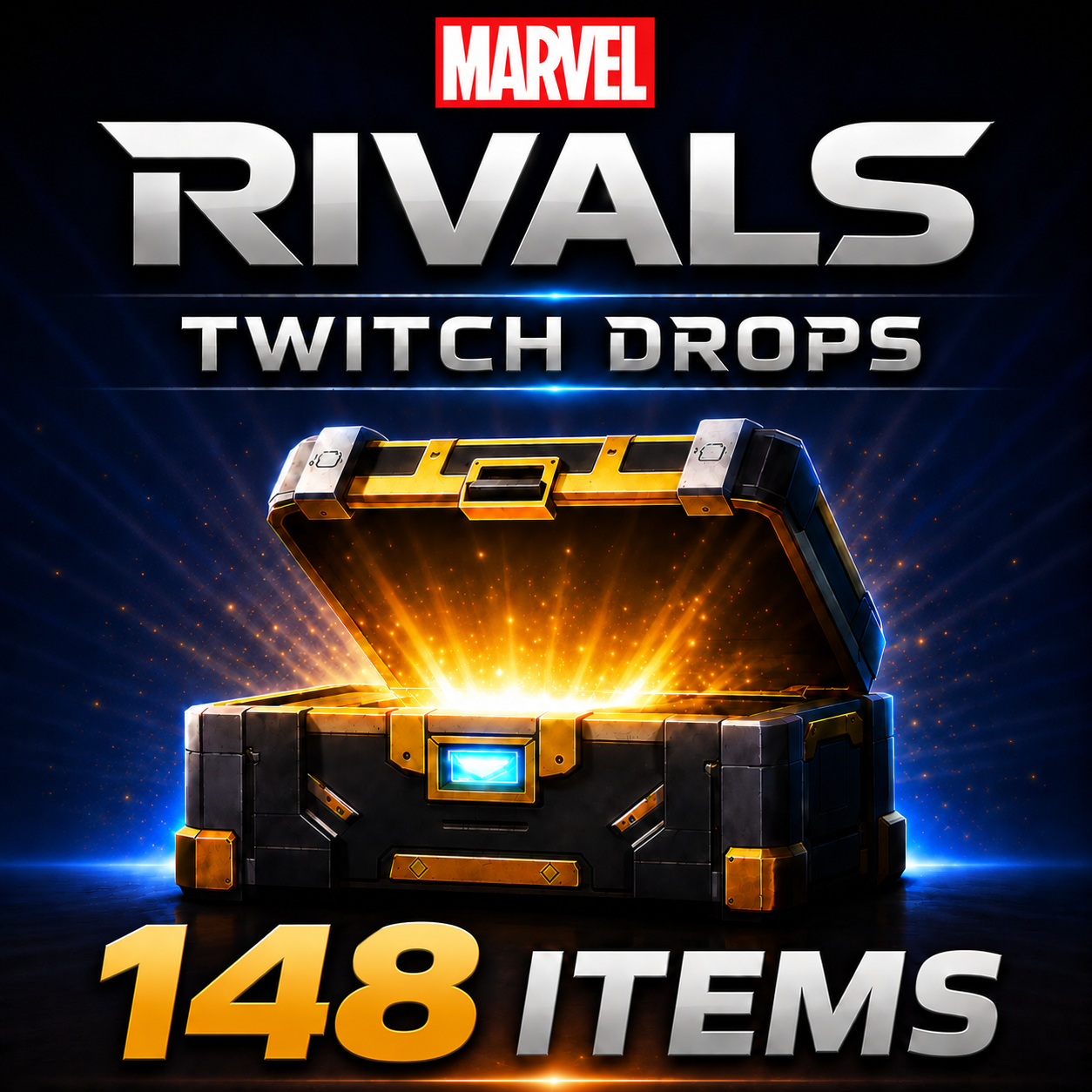 👑Marvel Rivals ▸ All Possible Twitch Drops [151 Items] | x1000 Chrono Tokens + 27 Costumes + 112 Nameplates/Sprays/Emotes/Emojis/ Moods | Safe & Fast Delivery⚡️