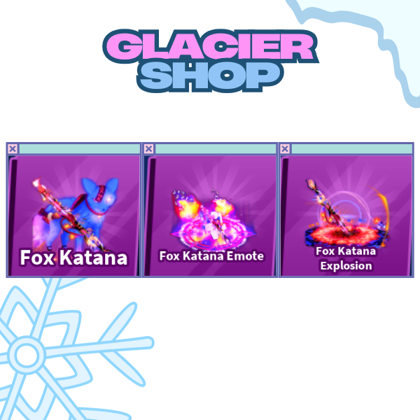 Fox Katana + Explosion + Emote ( Limited Set )