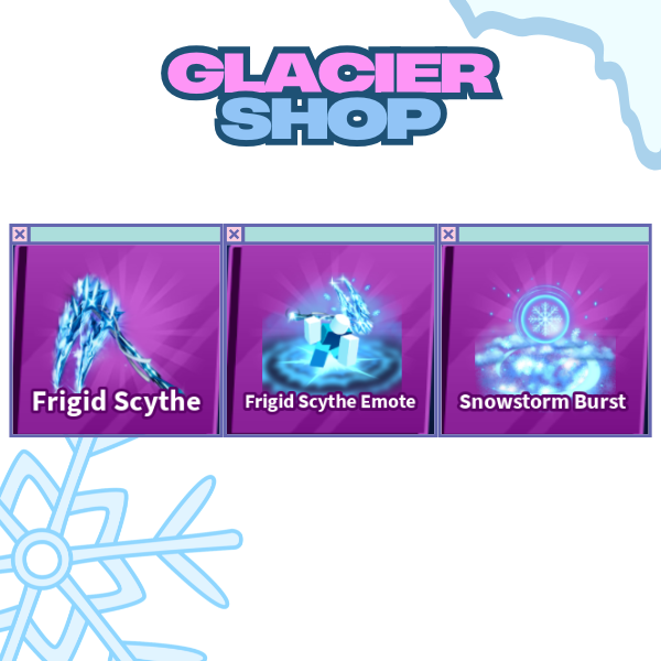 Frigid Scythe + Explosion + Emote ( Limited Set )