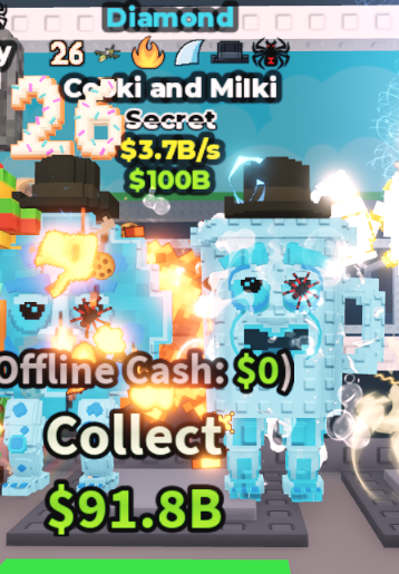 DIAMOND COOKI AND MILKI 3.7B/S (26 + 5 TRAITS) – STEAL A BRAINROT – FAST DELIVERY & TRUSTED #P6TM2R