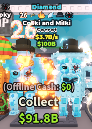 DIAMOND COOKI AND MILKI 3.7B/S (26 + 5 TRAITS) – STEAL A BRAINROT – FAST DELIVERY & TRUSTED #P6TM2R