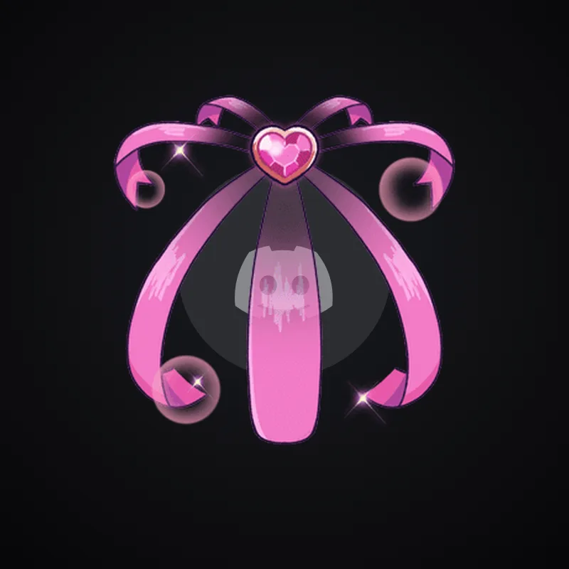 Discord Enchanted Ribbon (Pink) Avatar Decoration 🎁 | Gift Link | Instant & Safe