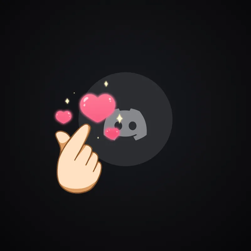 Discord K-Heart (Light) Avatar Decoration 🎁 | Gift Link | Instant & Safe