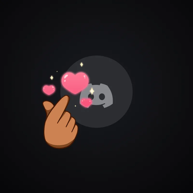 Discord K-Heart (Medium) Avatar Decoration 🎁 | Gift Link | Instant & Safe