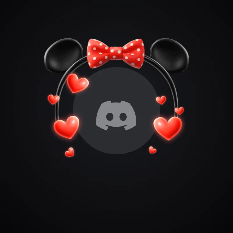 Discord Minnie Ear Headband Avatar Decoration 🎁 | Gift Link | Instant & Safe