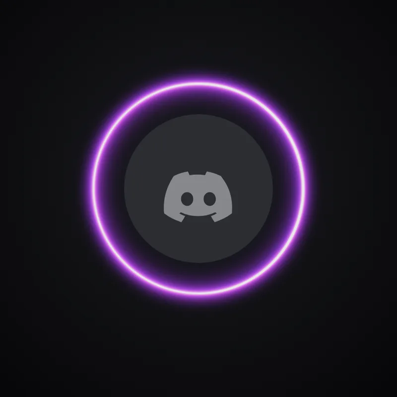 Discord Neon Glow (Amethyst) Avatar Decoration 🎁 | Gift Link | Instant & Safe