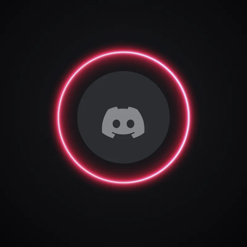 Discord Neon Glow (Ruby) Avatar Decoration 🎁 | Gift Link | Instant & Safe