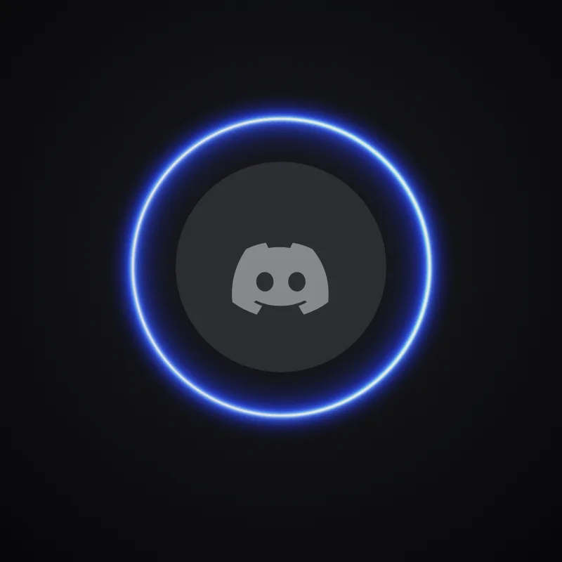 Discord Neon Glow (Sapphire) Avatar Decoration 🎁 | Gift Link | Instant & Safe