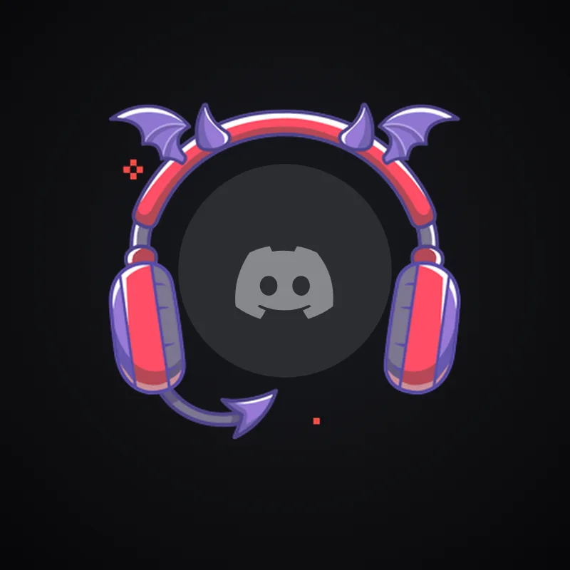 Discord Devil Headphones Avatar Decoration 🎁 | Gift Link | Instant & Safe