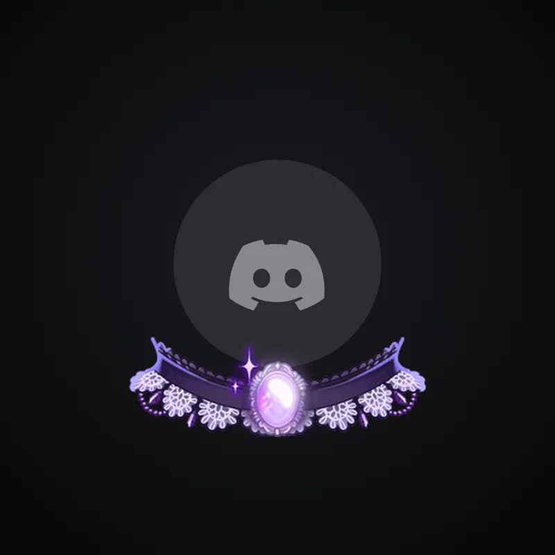 Discord Amethyst Choker Avatar Decoration 🎁 | Gift Link | Instant & Safe