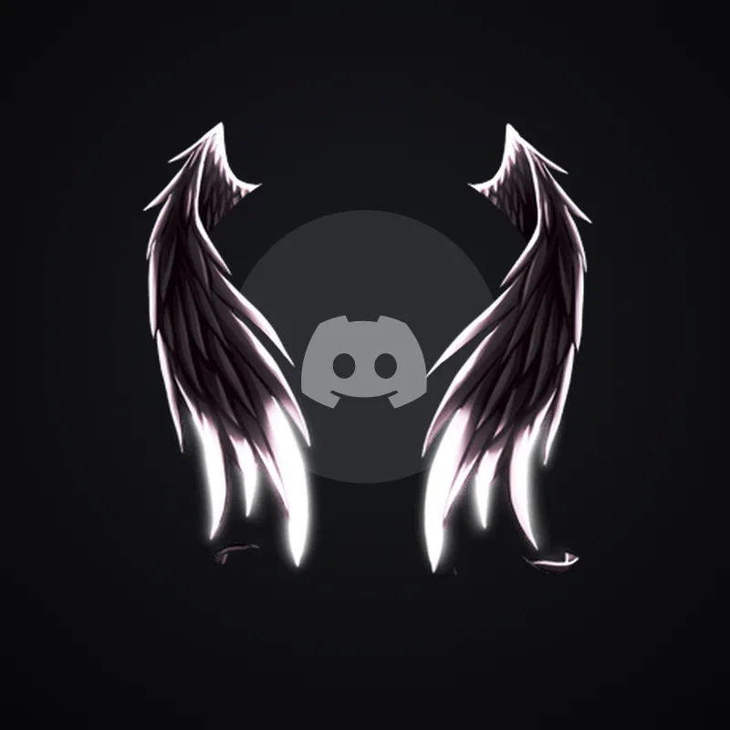 Discord Fallen Angel (Black) Avatar Decoration 🎁 | Gift Link | Instant & Safe