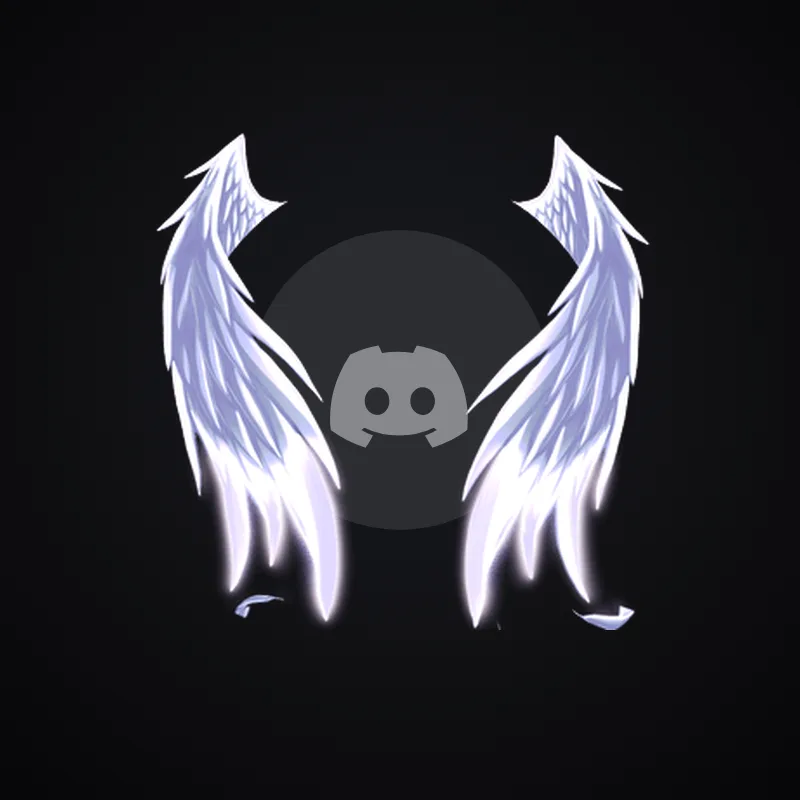 Discord Fallen Angel (White) Avatar Decoration 🎁 | Gift Link | Instant & Safe