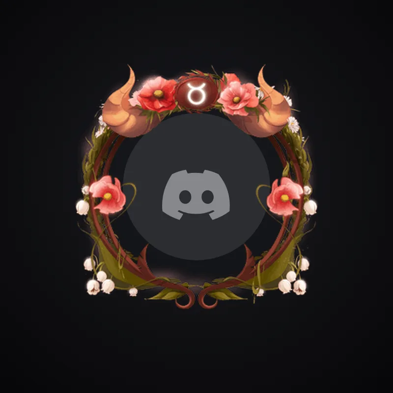 Discord Taurus Avatar Decoration 🎁 | Gift Link | Instant & Safe