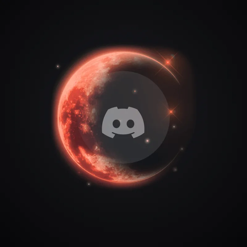 Discord Moon (Blood) Avatar Decoration 🎁 | Gift Link | Instant & Safe