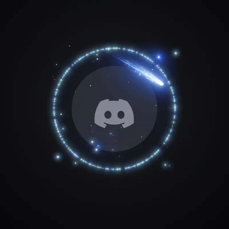 Discord Comets (Blue) Avatar Decoration 🎁 | Gift Link | Instant & Safe