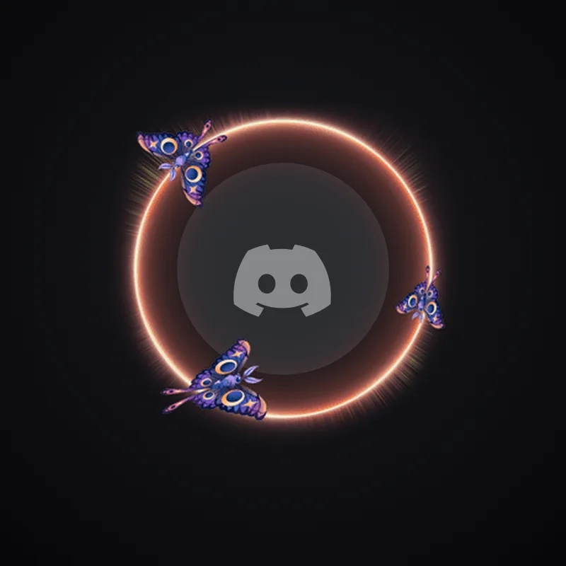 Discord Luna Moths Avatar Decoration 🎁 | Gift Link | Instant & Safe