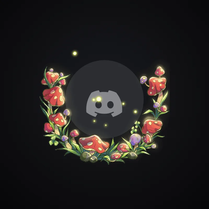 Discord Mushcaps Avatar Decoration 🎁 | Gift Link | Instant & Safe